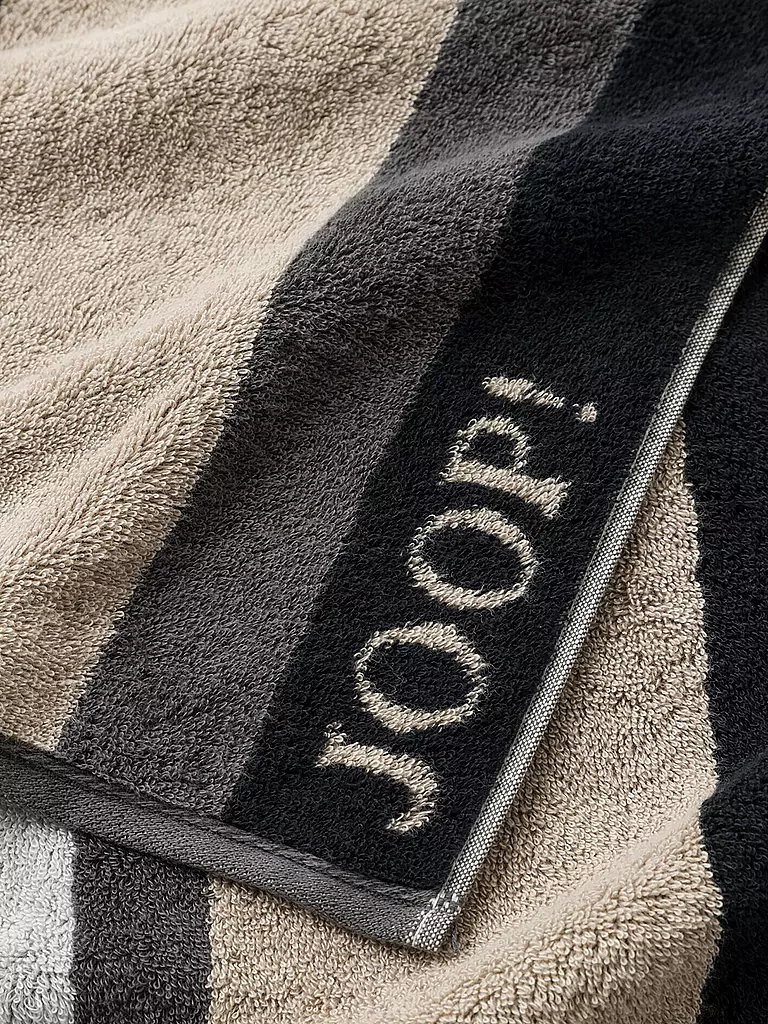 JOOP Handtuch VIBE STREIFEN 50x100cm Stein grau