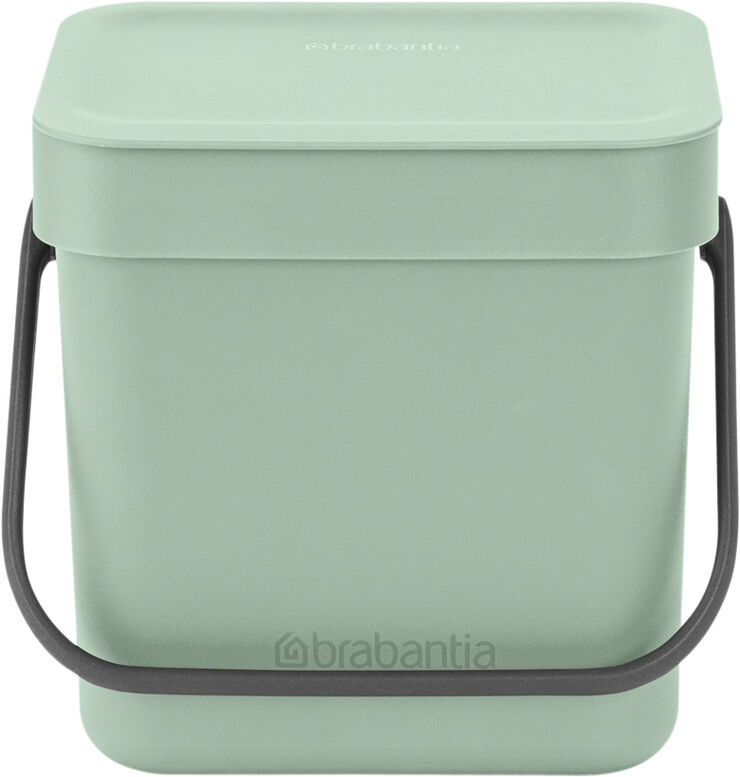 Brabantia Affaldsspand m/låg sort. kon. 3 ltr Jade green