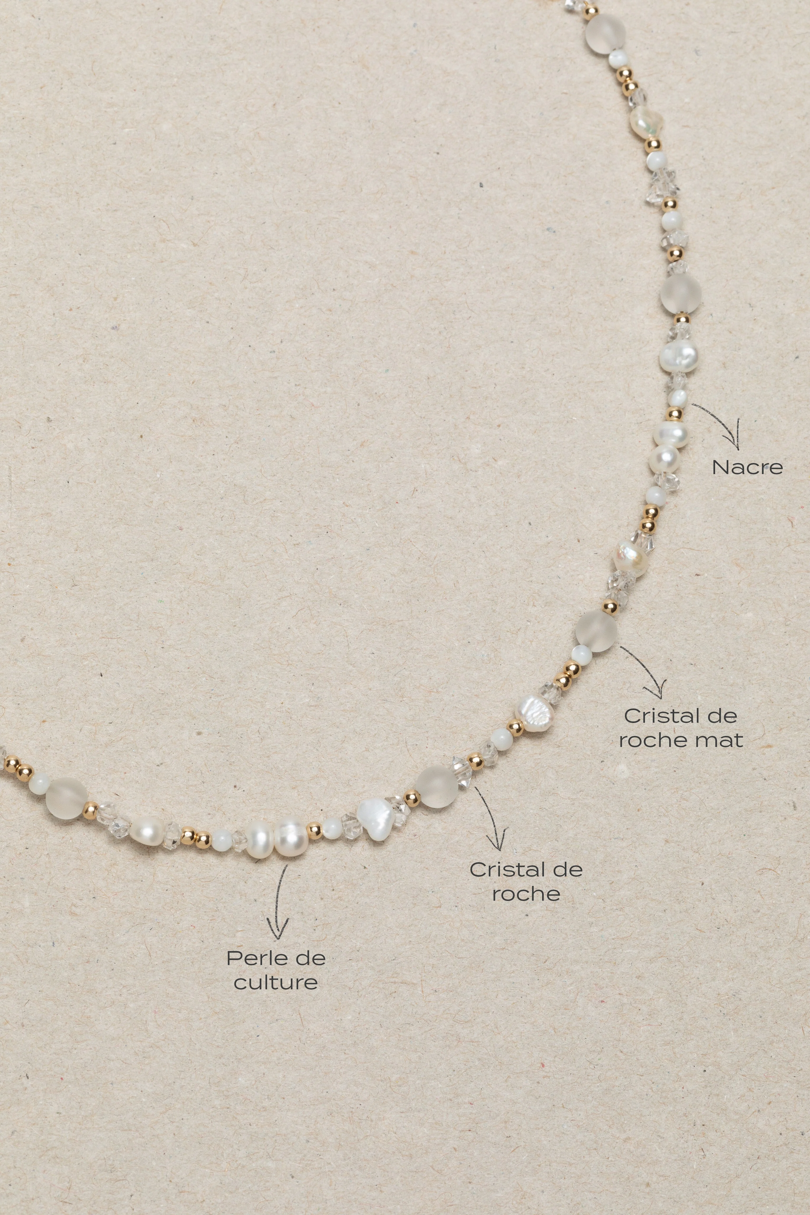 Collier vénus - neige éternelle | Blanc