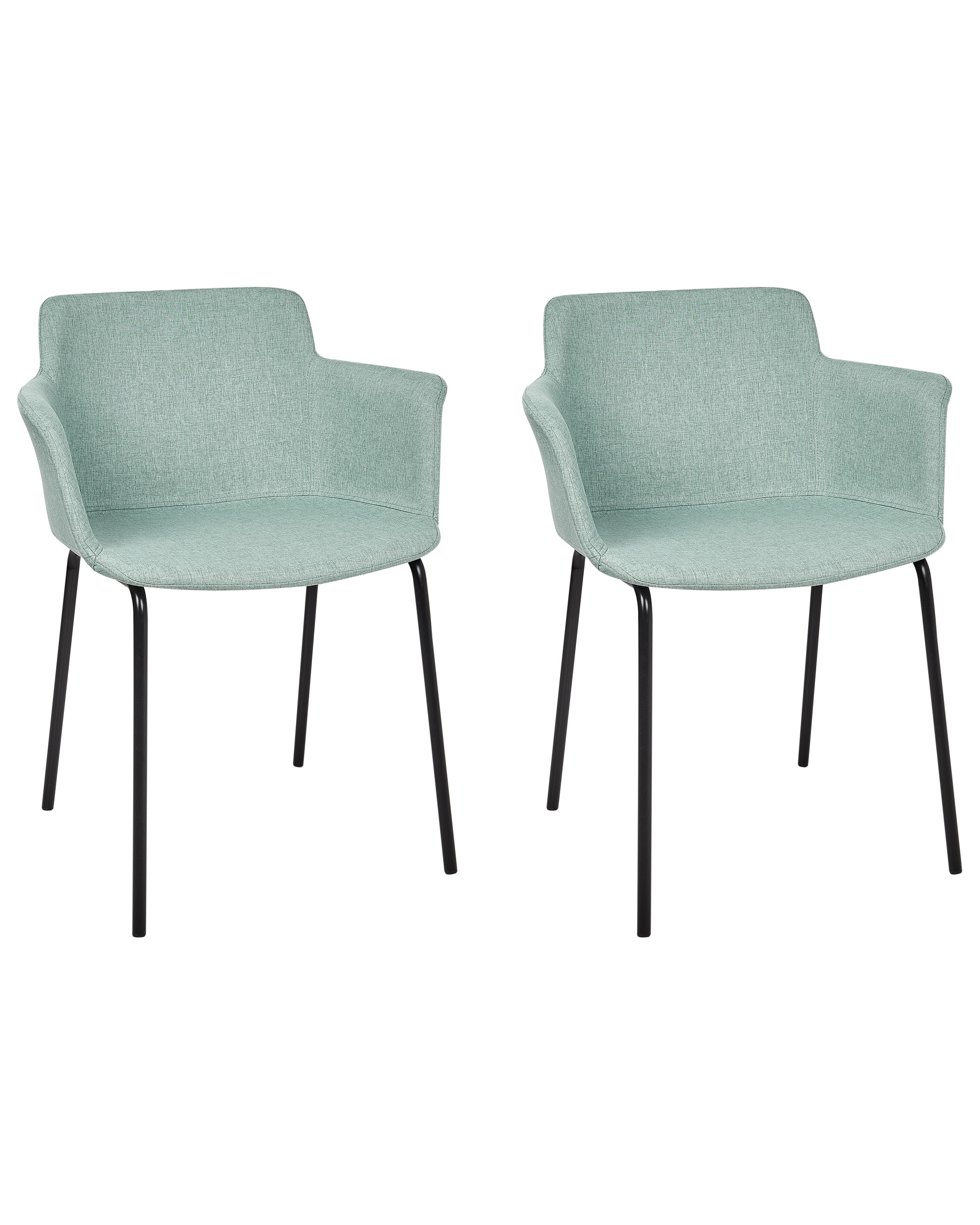 Set van 2 eetkamerstoelen BELFIELD Mintgroen