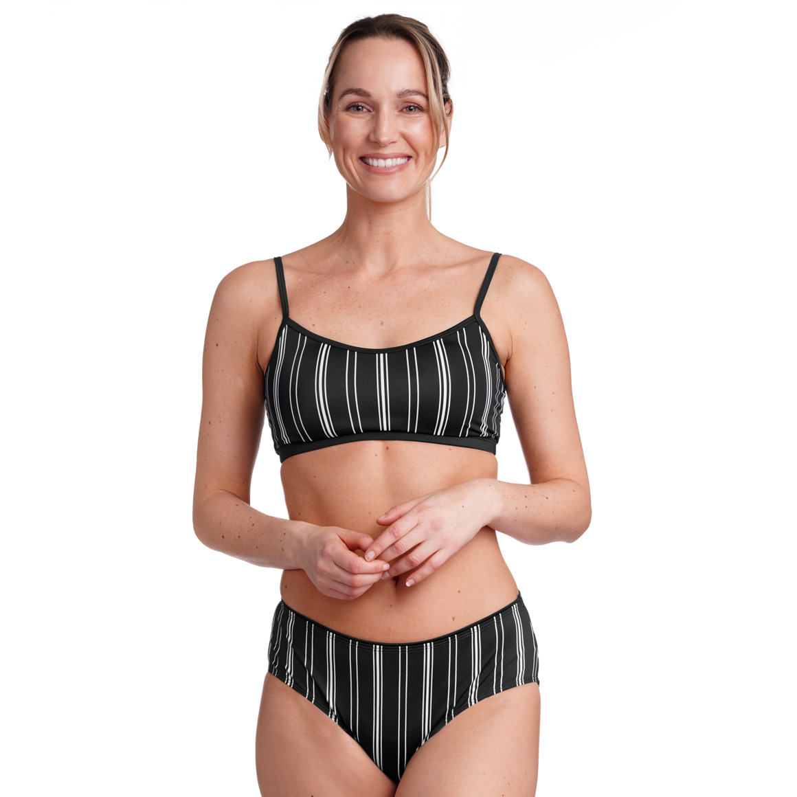 Gina Benotti Damen Bikinioberteil mit Streifen nachtblau