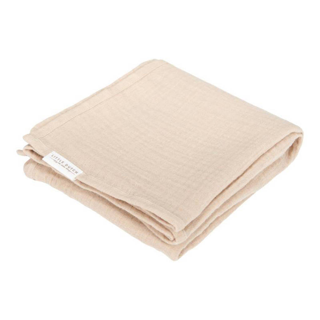 hydrolfiele swaddle doek 120x120 beige