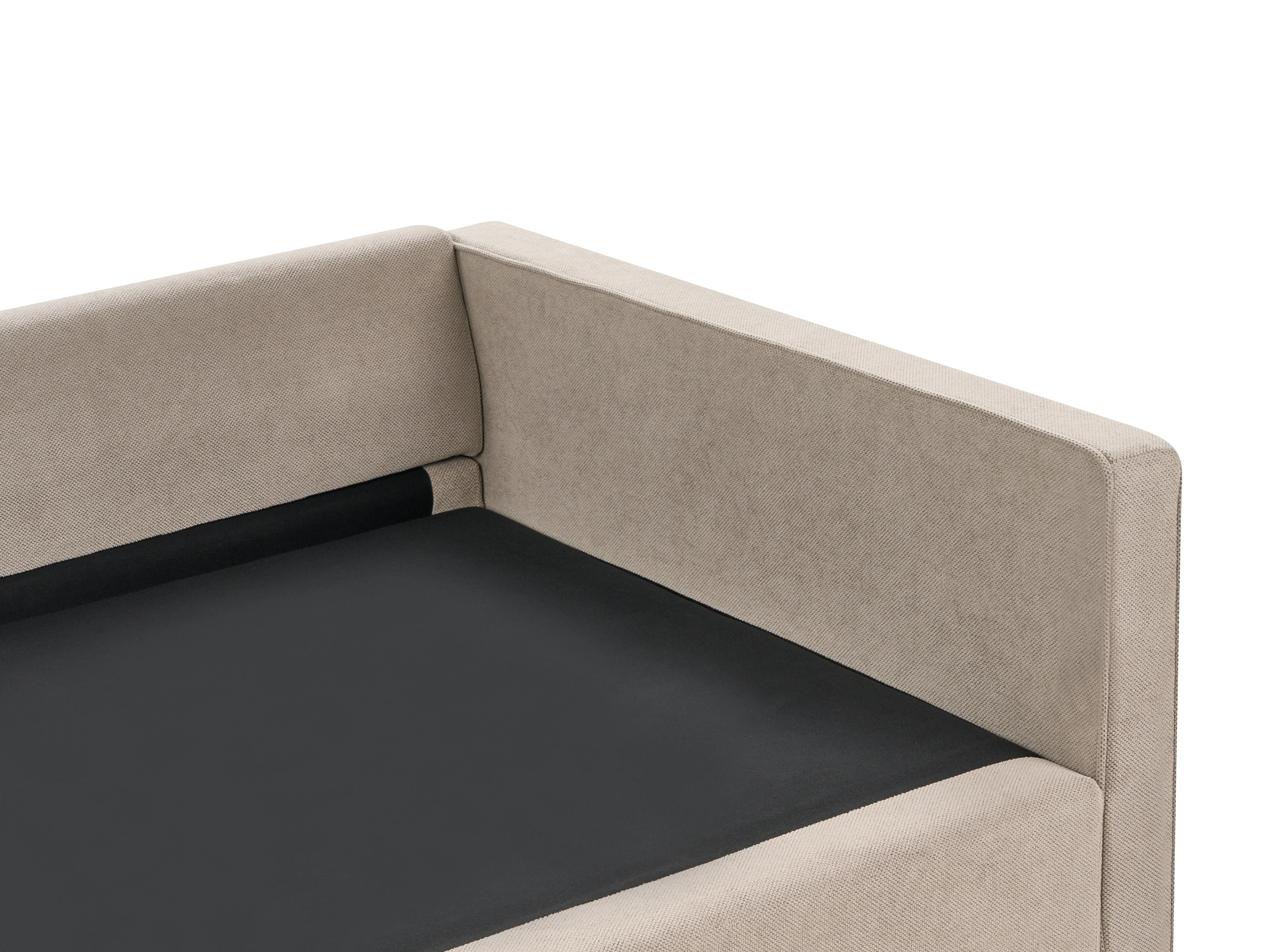 Bank 3-zits VINSTRA Stof Taupe