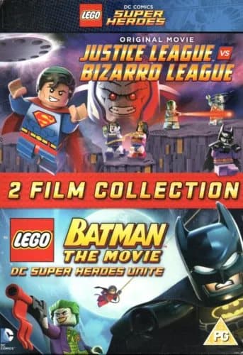 LEGO - Justice League Vs Bizarro League / Batman: The Movie - DVD Boxset Region 2 (Brand New)