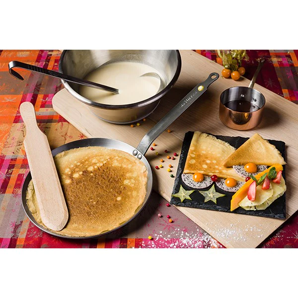 Poêle à crêpes tôle d'acier blanc Mineral B Element 30 cm De Buyer