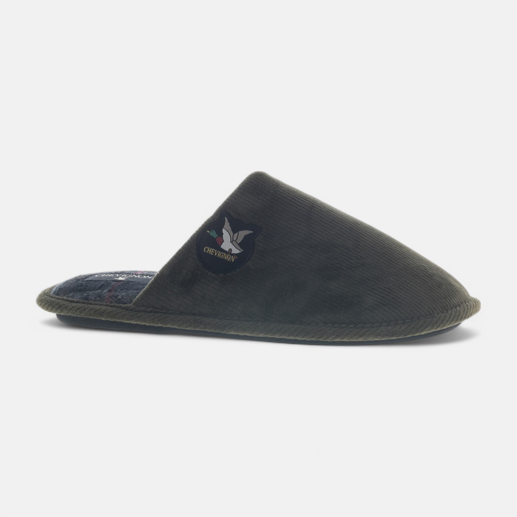 Pantoufles mules Homme kaki