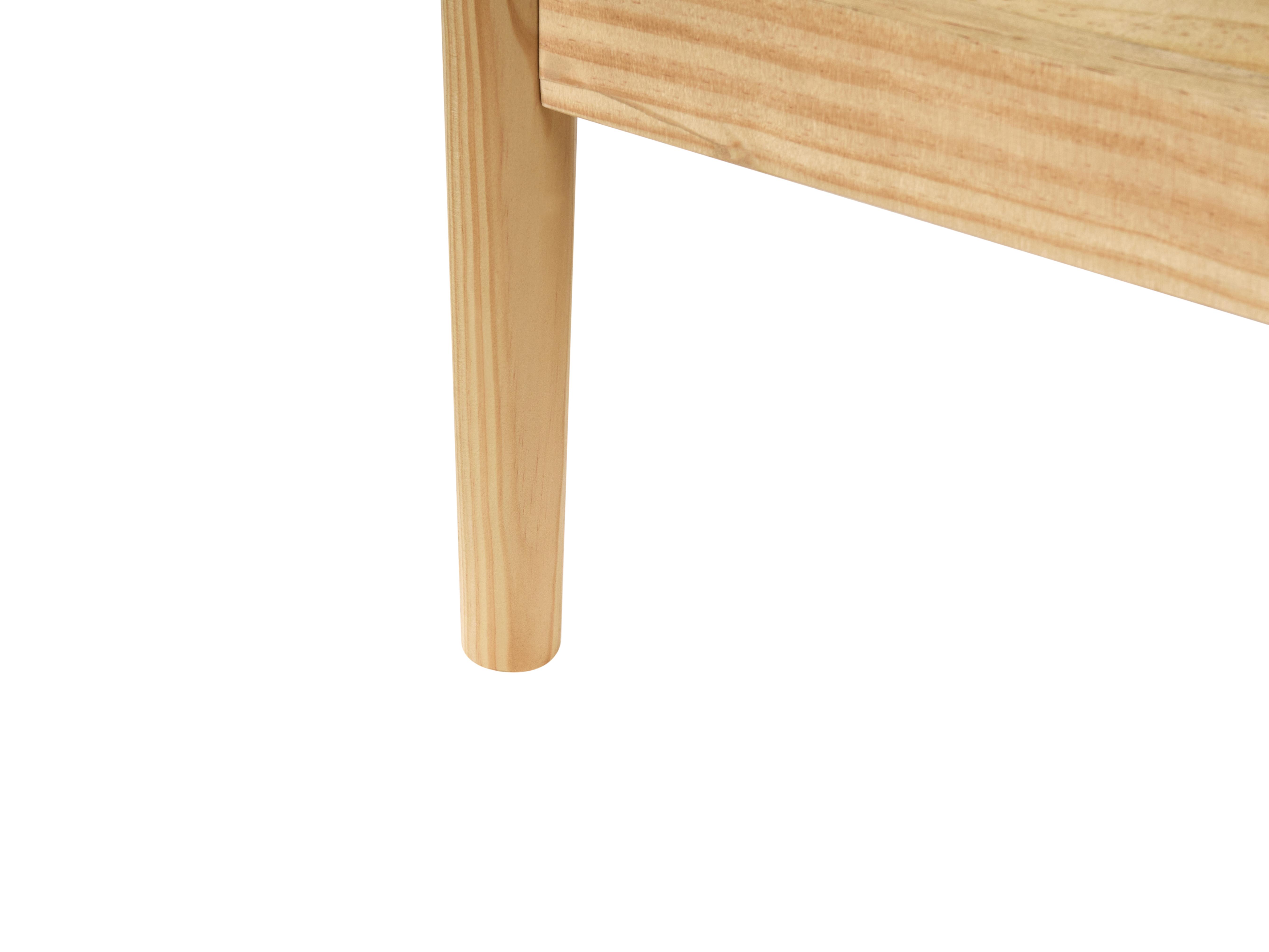 Bed Dennenhout BRUNEMONT 180 x 200 cm Lichtbruin