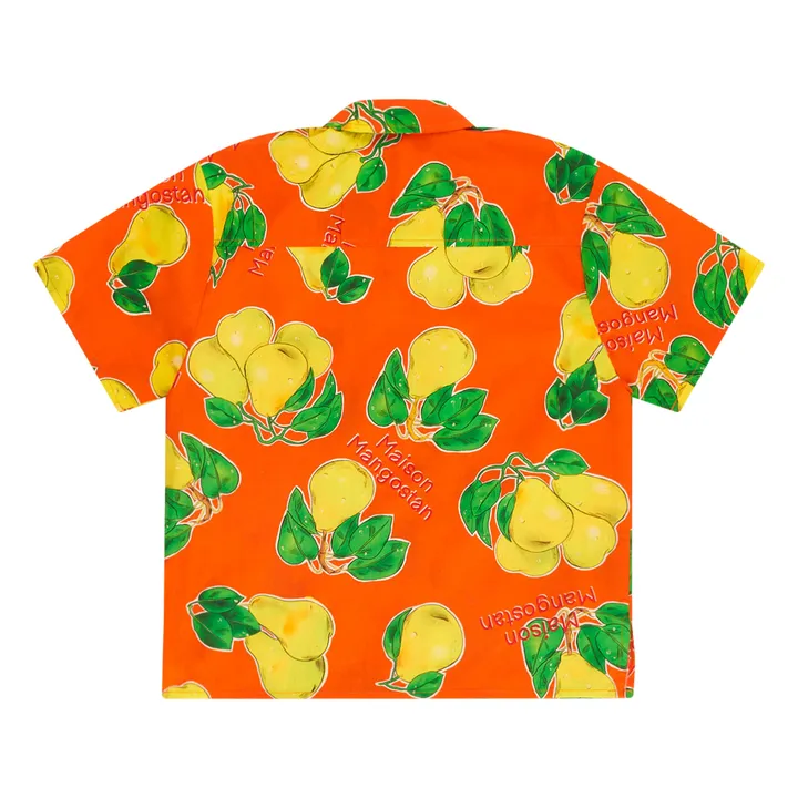 Maison Mangostan Chemise Peritas | Orange sanguine