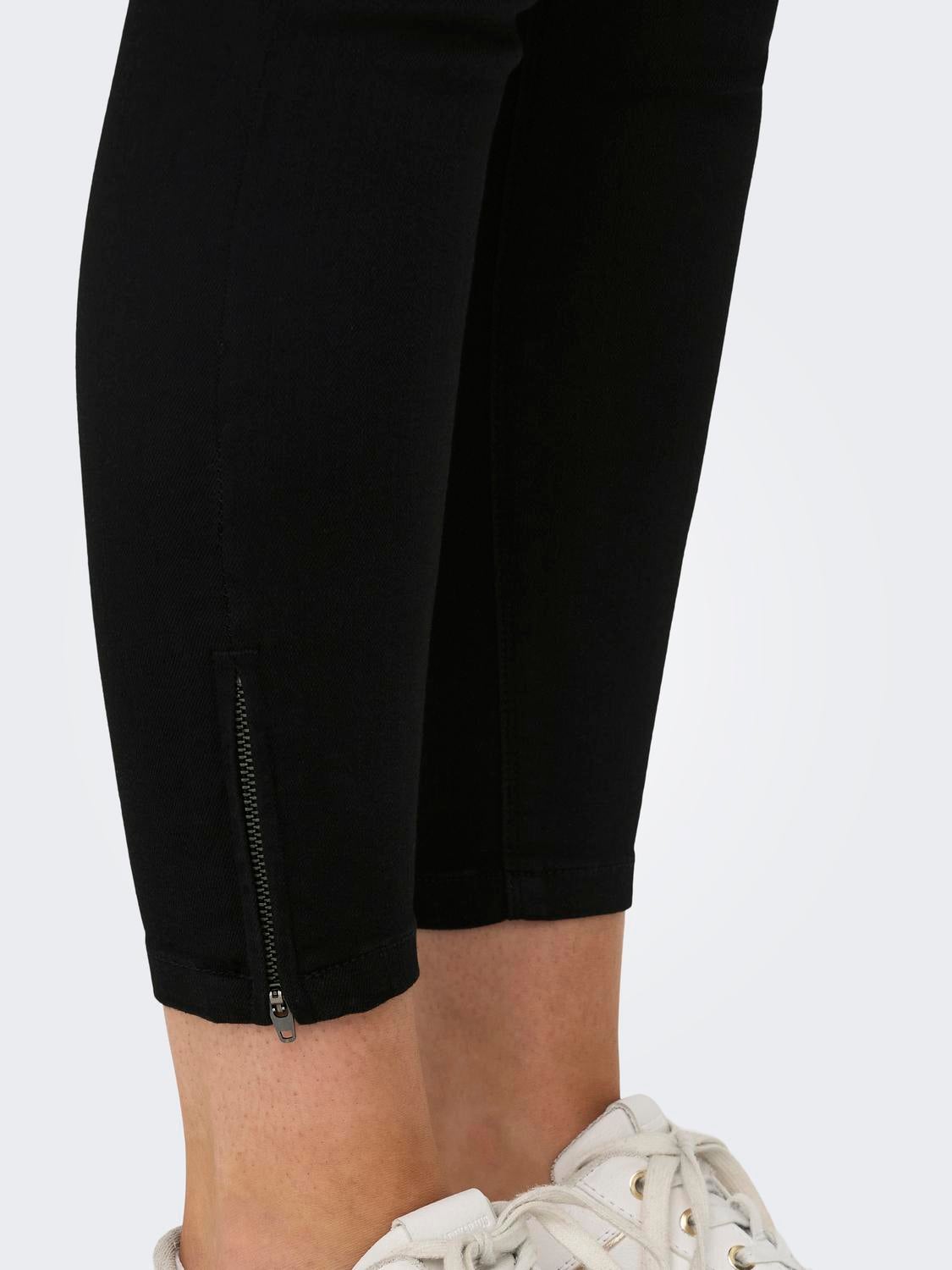 OLMKENDELL Mittlere Taille Skinny Fit Jeans Black