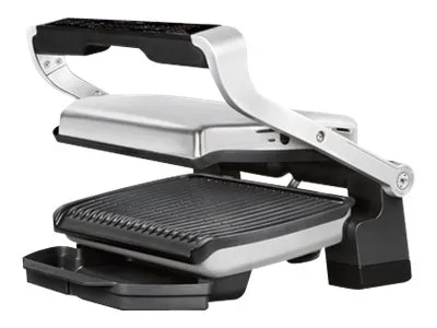 Tefal OptiGrill  GC706D34 - Grill - elektrisk - 600 cm2 - rustfrit stål/sort