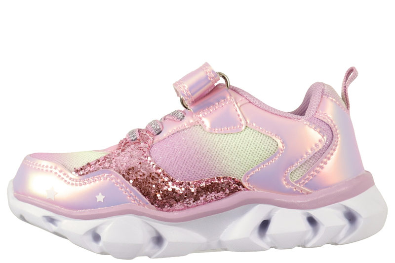 ZIGZAG SASERTA KIDS SHOE W/LIGHTS LAVENDER STAR