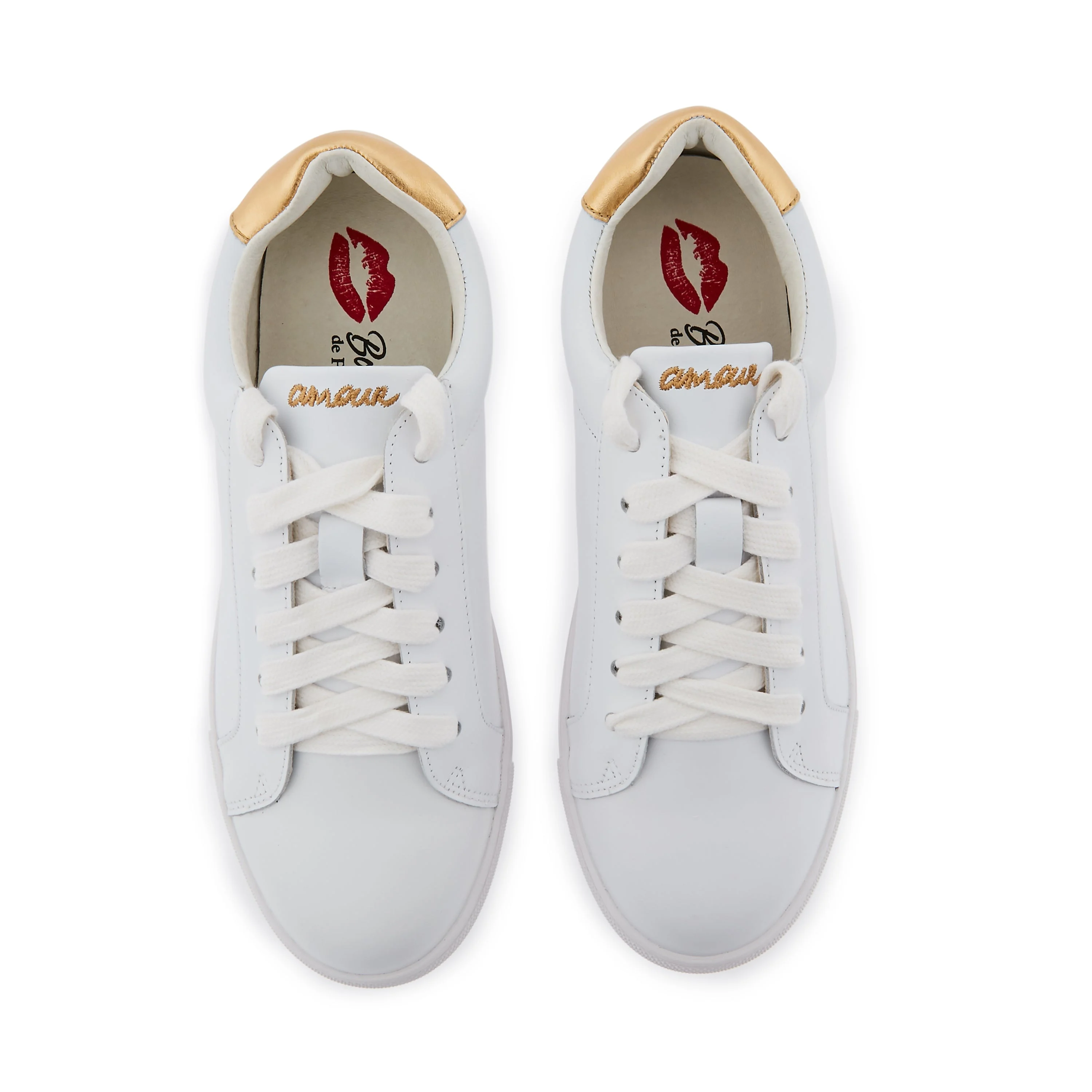 SIMONE PETIT AMOUR - Sneakers en cuir | Blanc