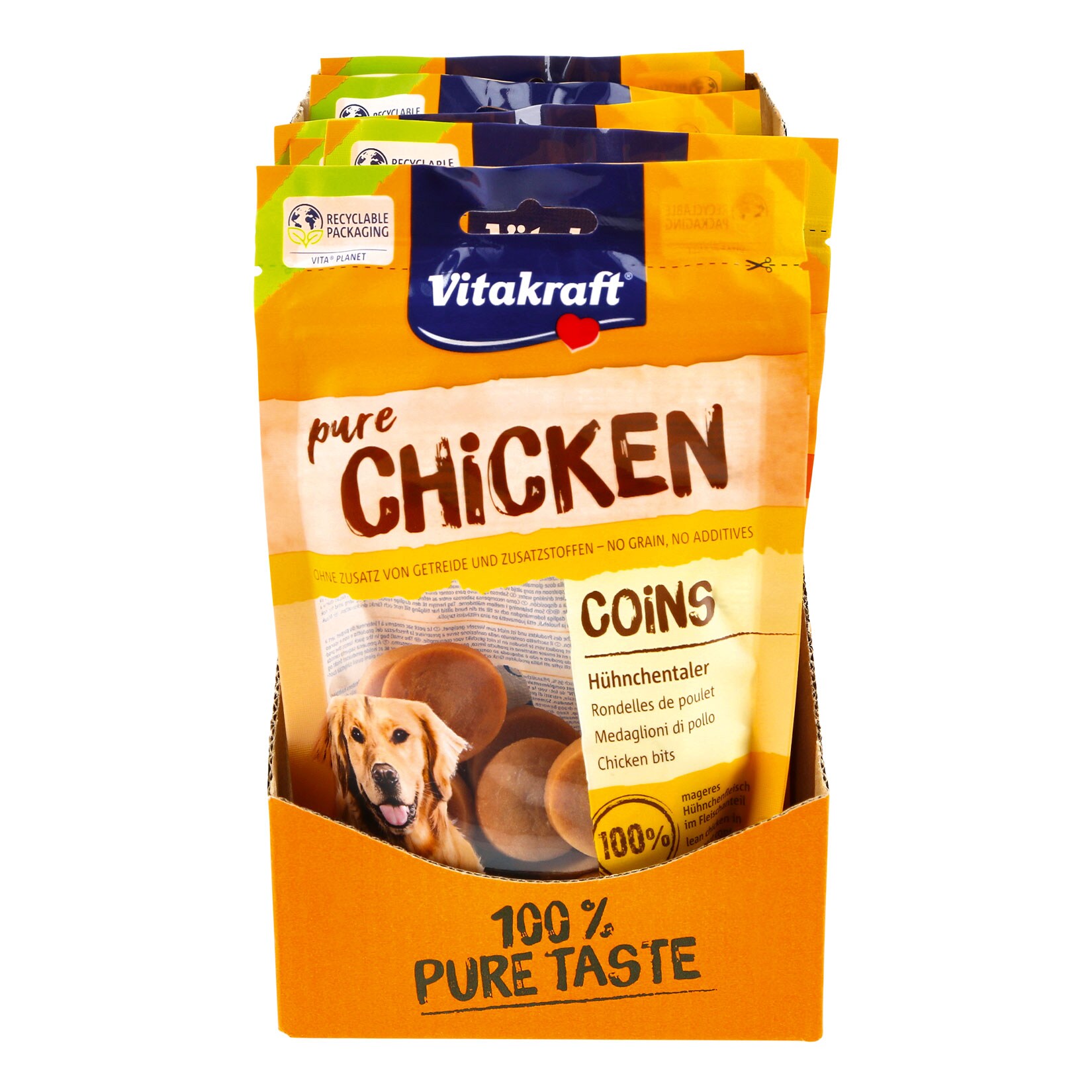 Vitakraft Chicken Hühnchentaler 80 g, 8er Pack