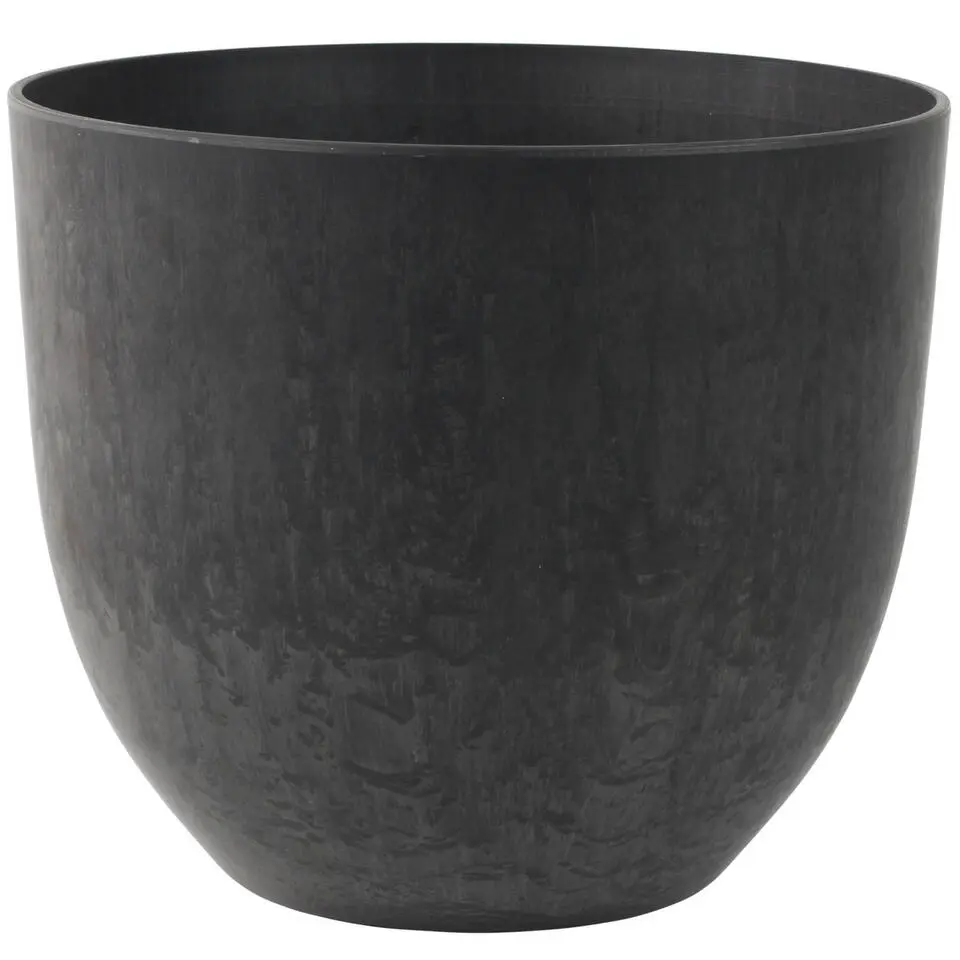 Ter Steege Plantenpot - zwart - kunststof - 28 x 24 cm