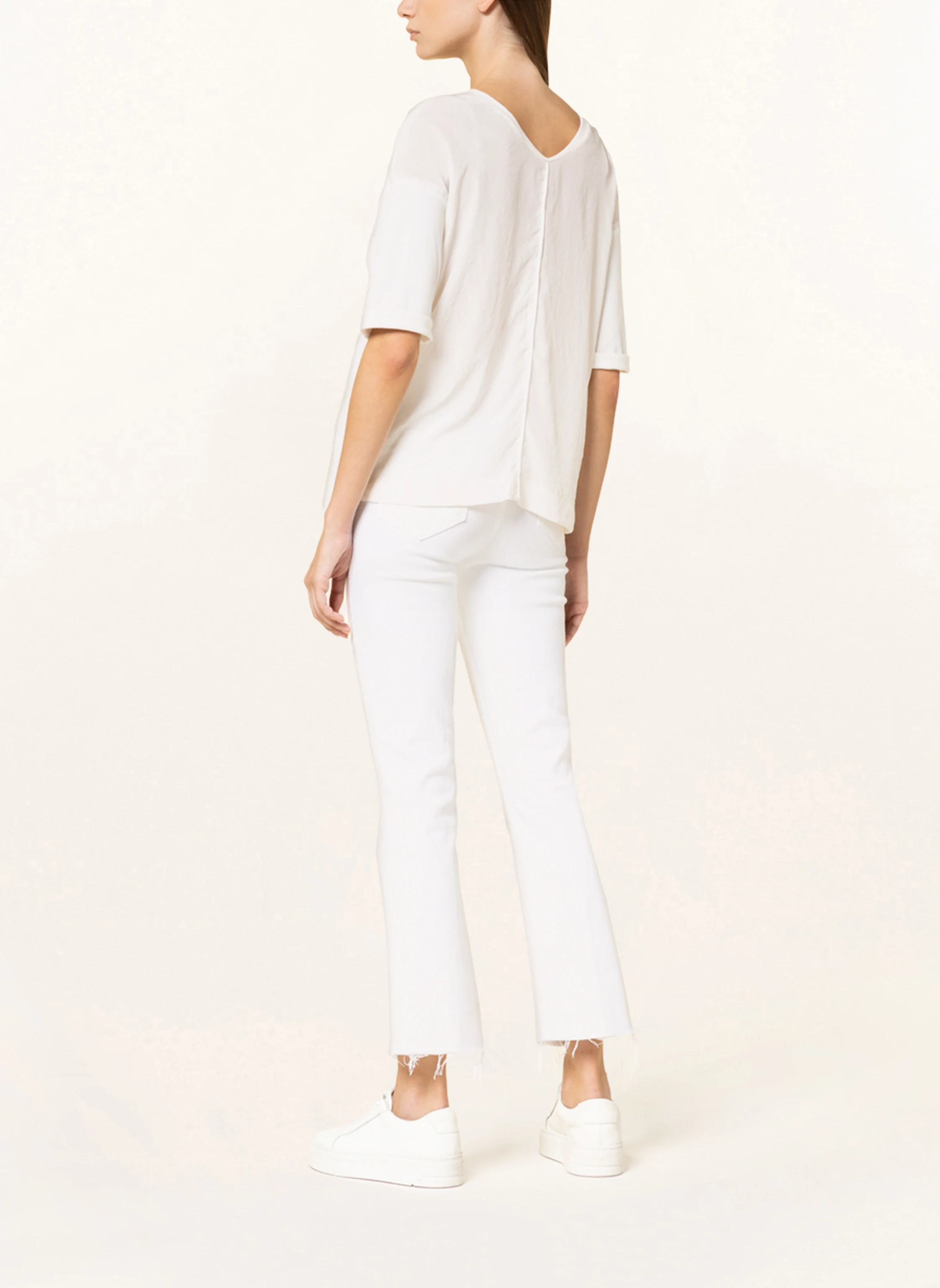 MARC CAIN Blusenshirt mit 3/4-Arm im Materialmix