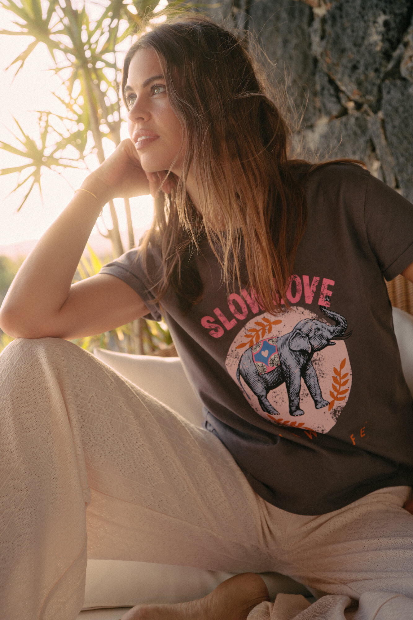 Camiseta estampada - Cinza
