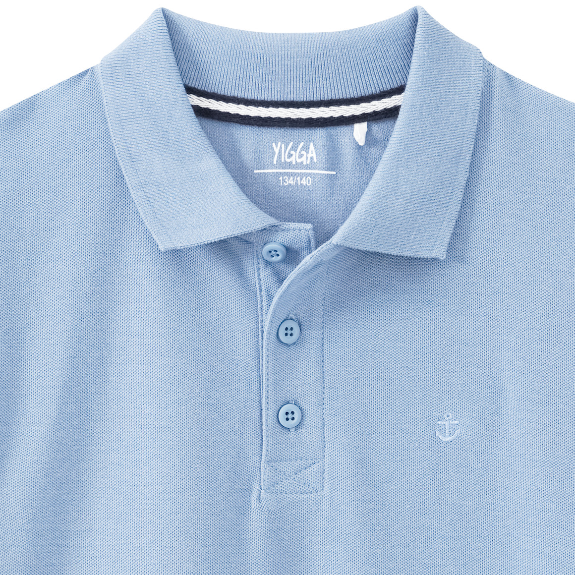 Yigga Jungen Poloshirt in Piqué-Qualität hellblau