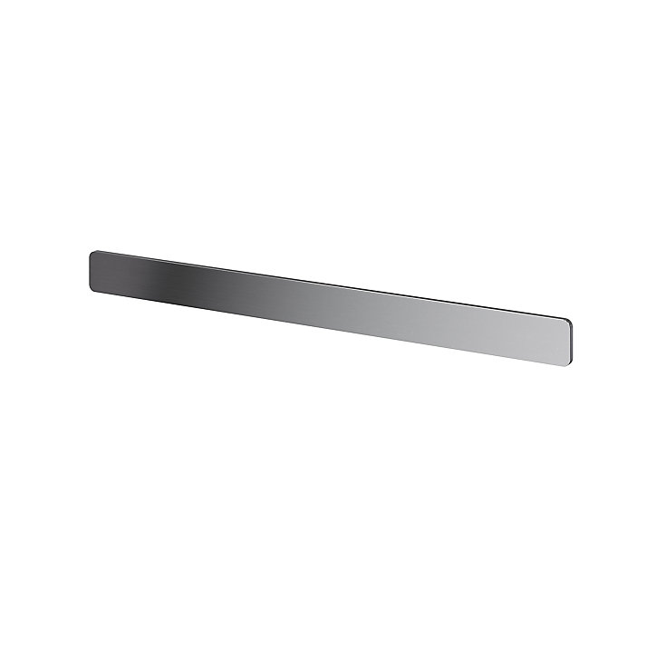 Lot de 2 poignées grises mates en acier GoodHome Atomia H 2,3 x L 29,3 x P 2,05 cm