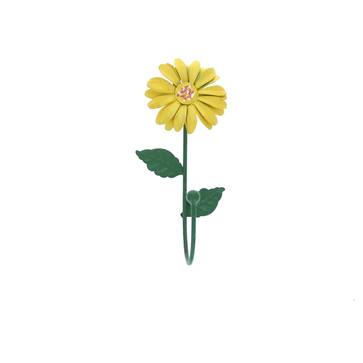 Patère en métal fleur jaune Jolie saison