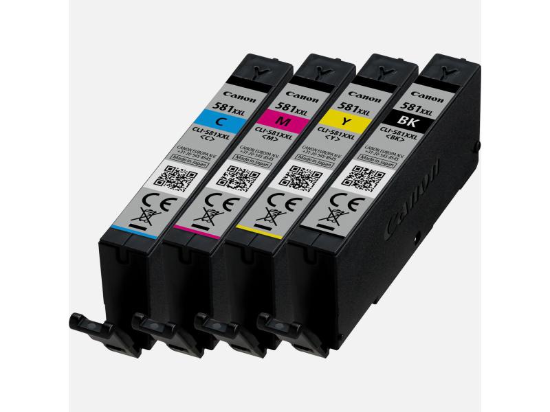Canon Tintenset CLI-581XXL Tinte, Black, Cyan, Magenta, Yellow