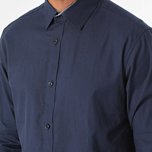 Chemise Manches Longues Belfast Bleu Marine