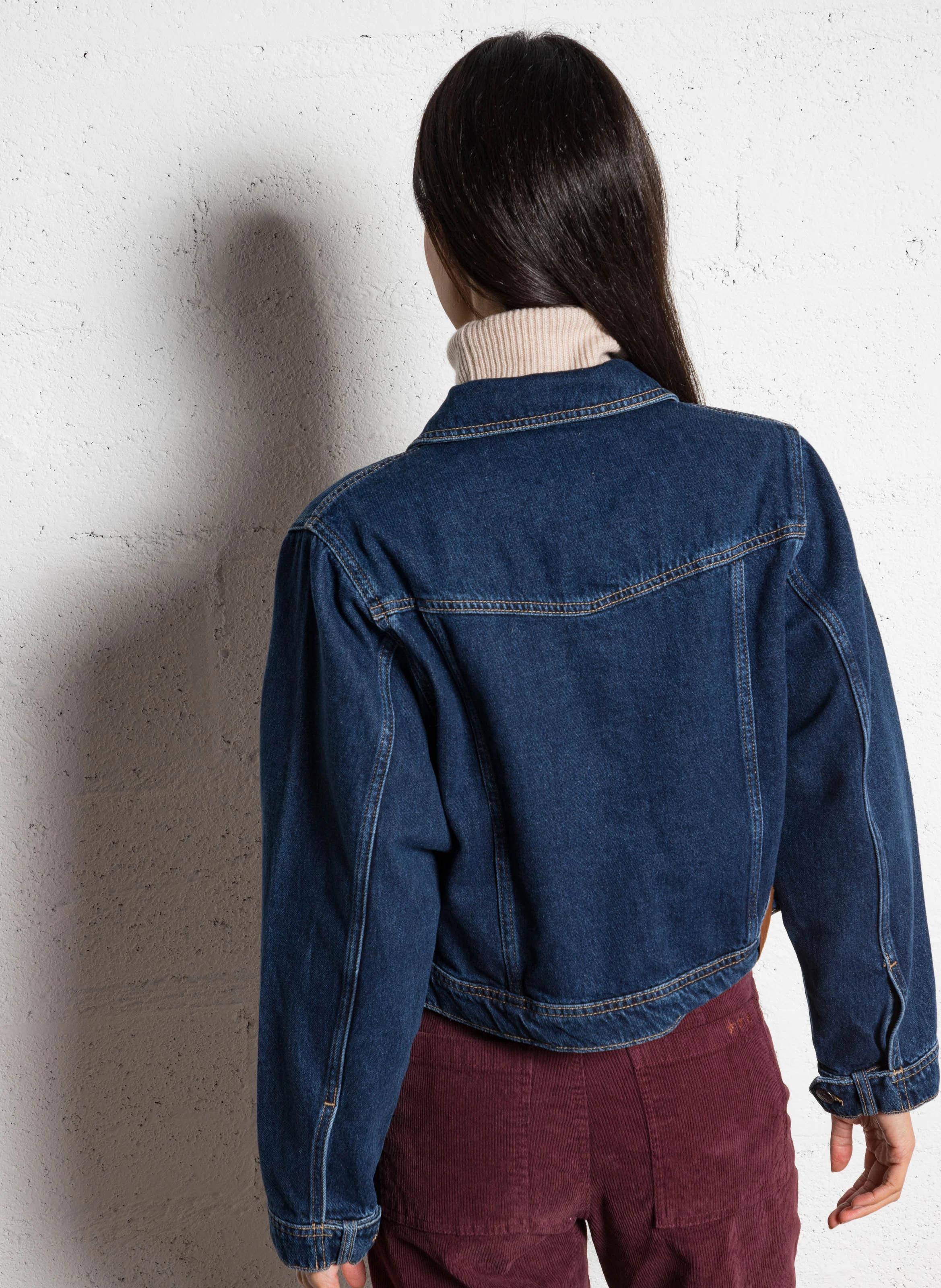 JANICE - Veste denim en coton | Bleu