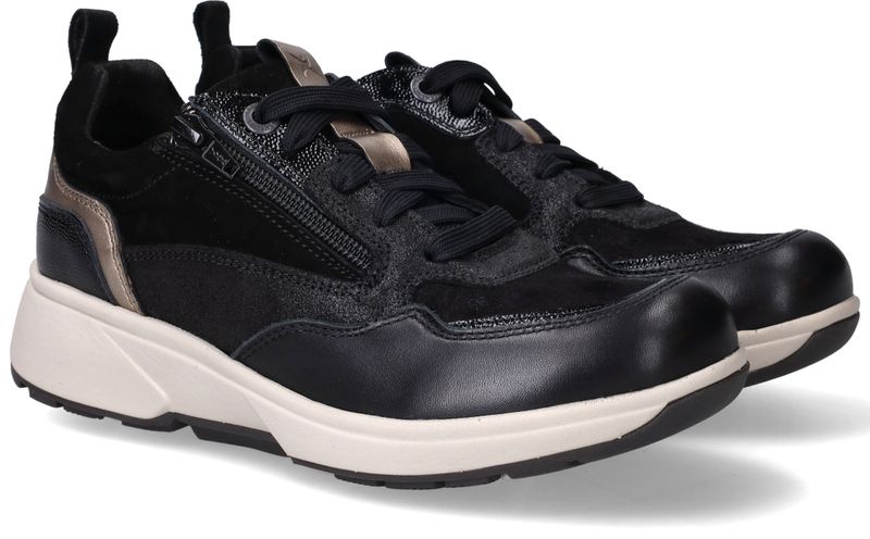Xsensible Grenoble Stretchwalker Sneakers Zwart Dames