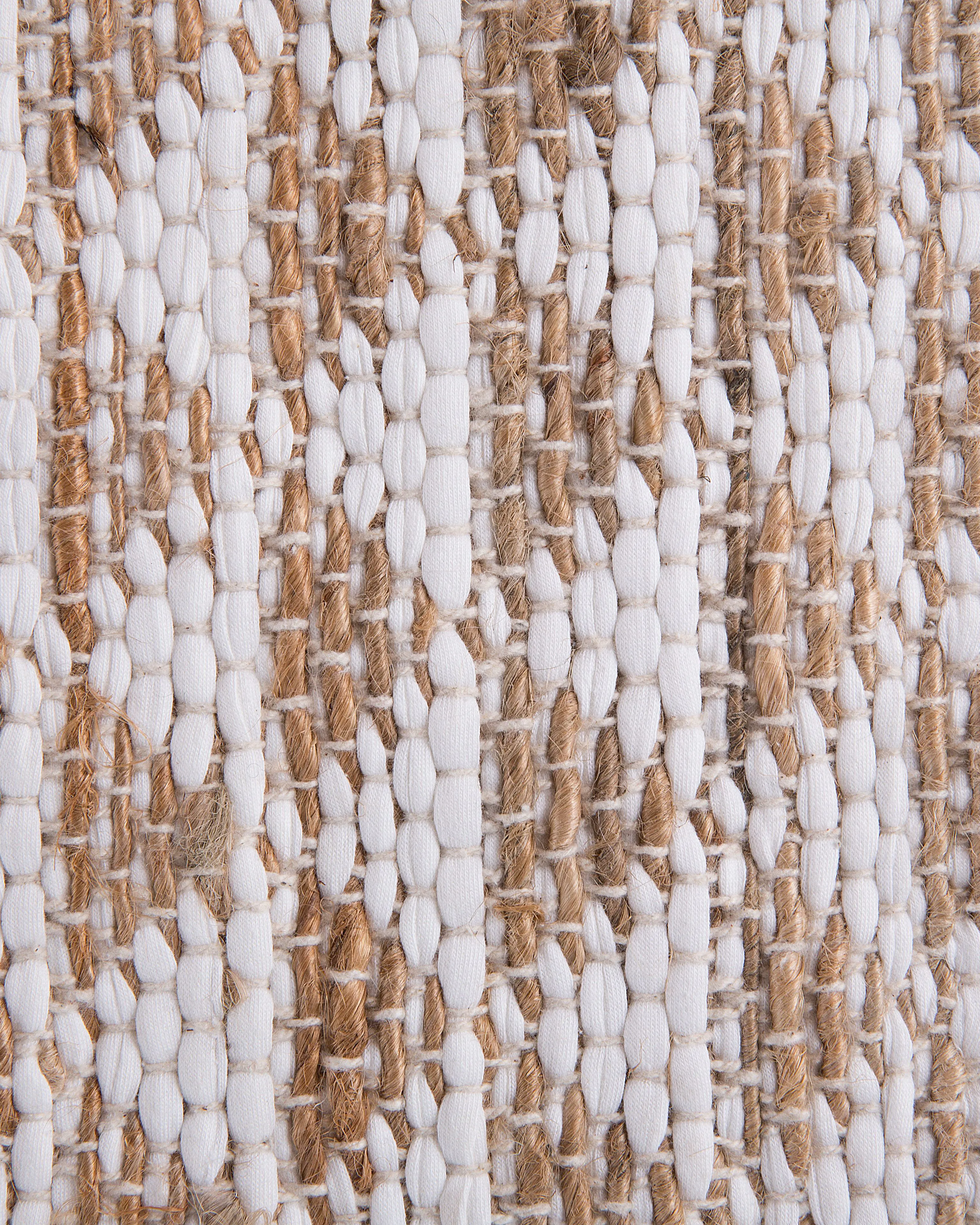 Vloerkleed TUNCELI Beige 140 x 200 cm Katoen