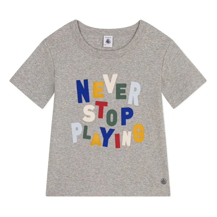 Petit Bateau T-shirt Mikado | Gris chiné