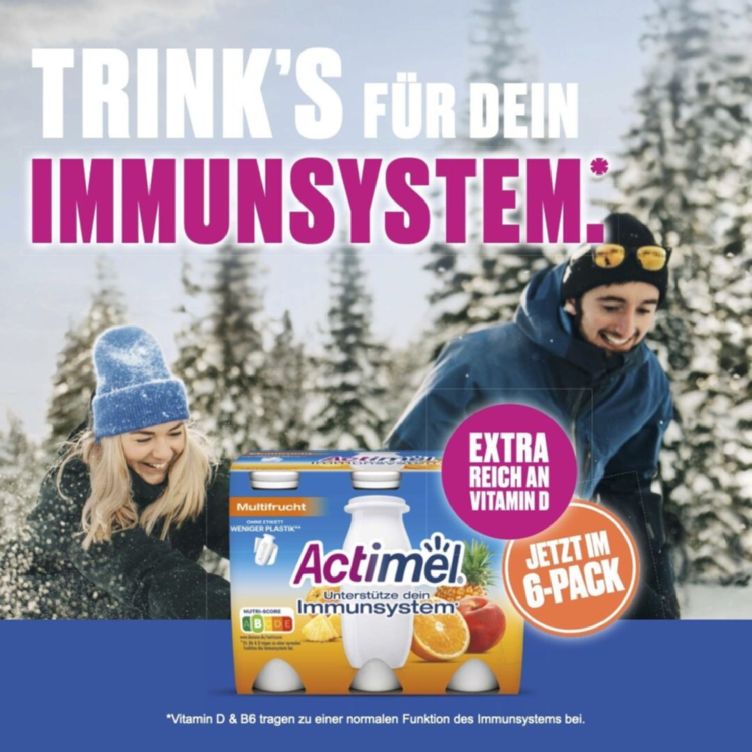 Actimel Joghurtdrink Erdbeere 12x100g