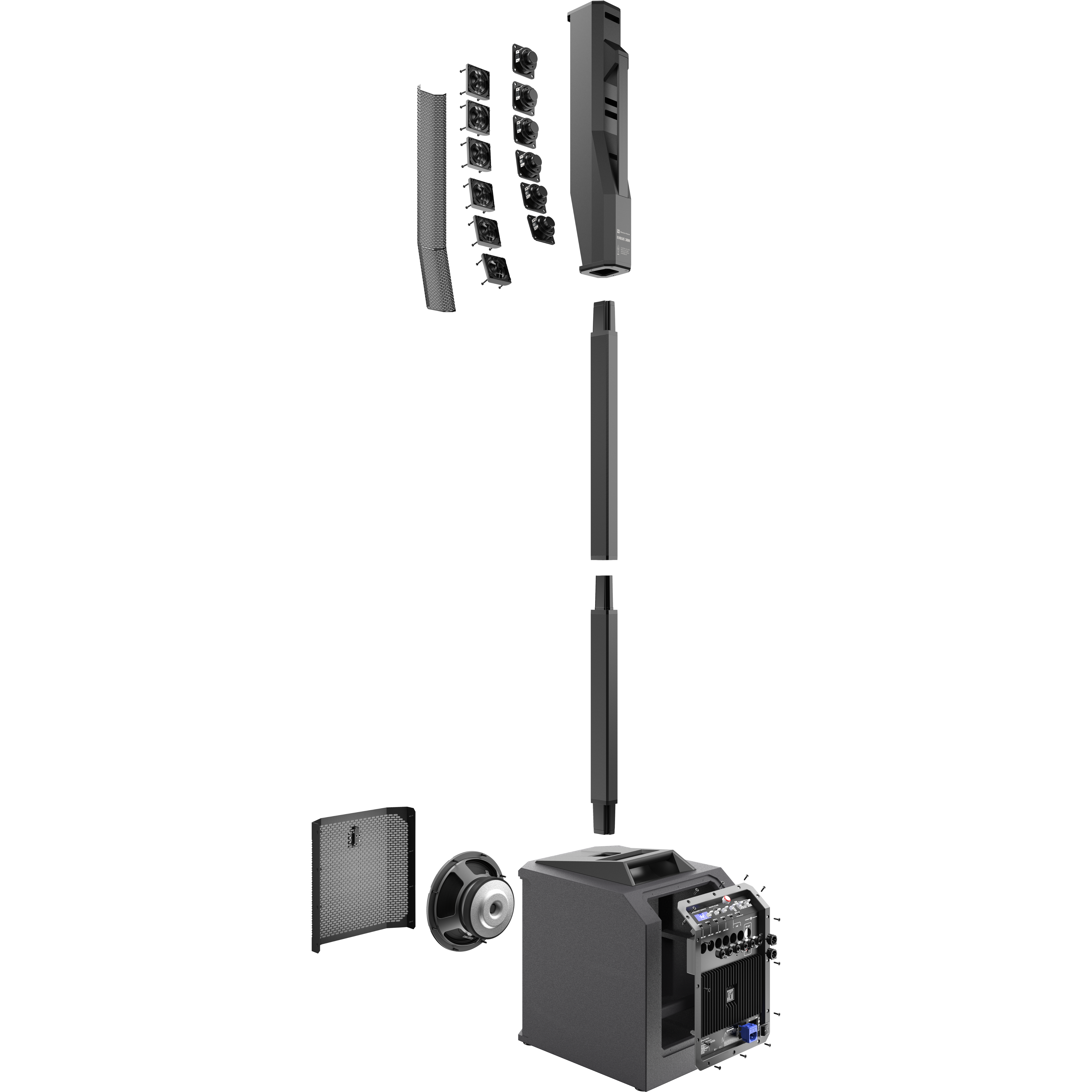 Electro-Voice Evolve 30M mobiel column P.A.-systeem (zwart)
