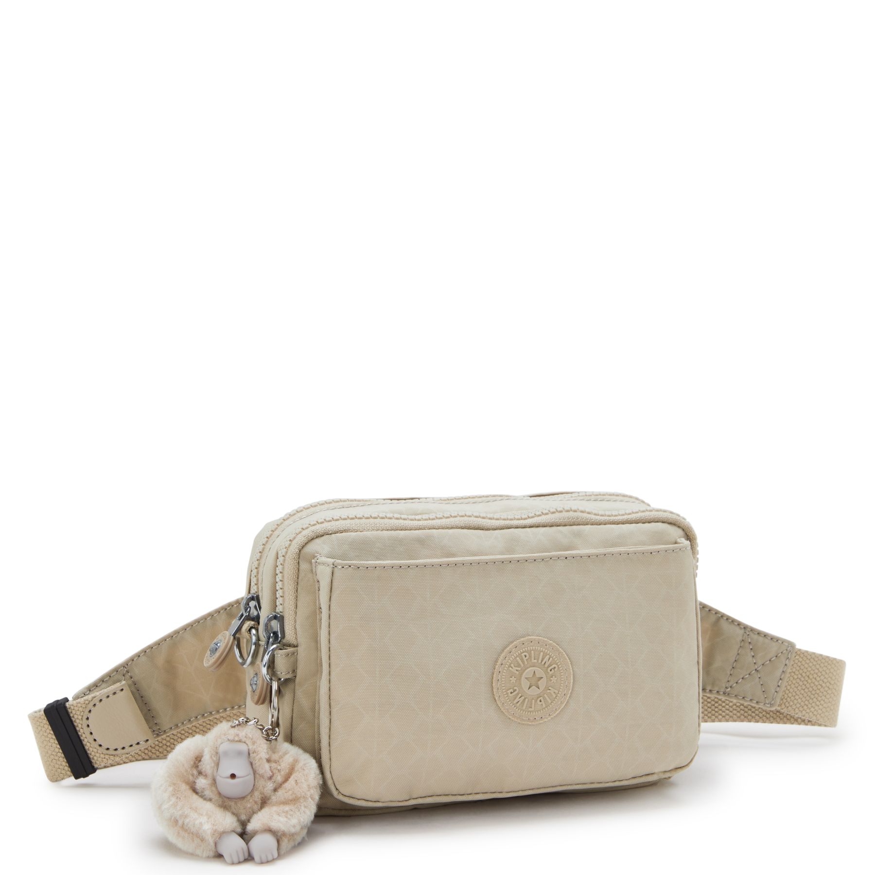 ABANU MULTI Mini sac 2 en 1 banane et à bandoulière - Signature Beige Embossed