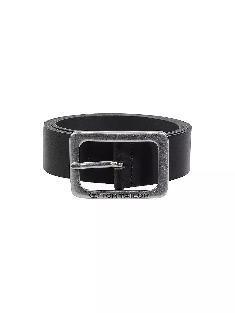 TOM TAILOR Ledergürtel TTEVE schwarz