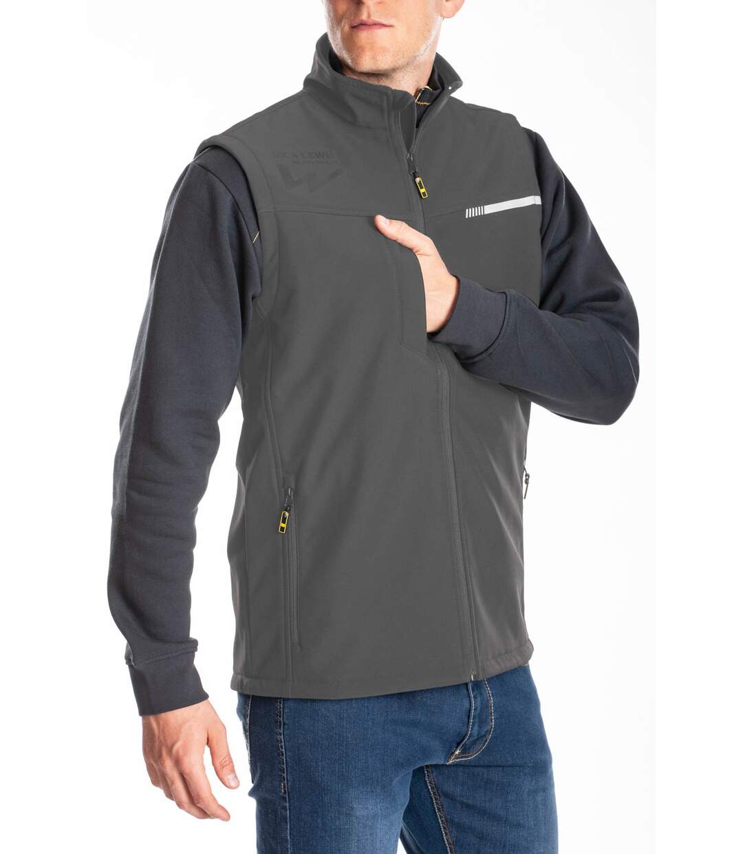 Gilet softshell sans manches TOMMY NOIR