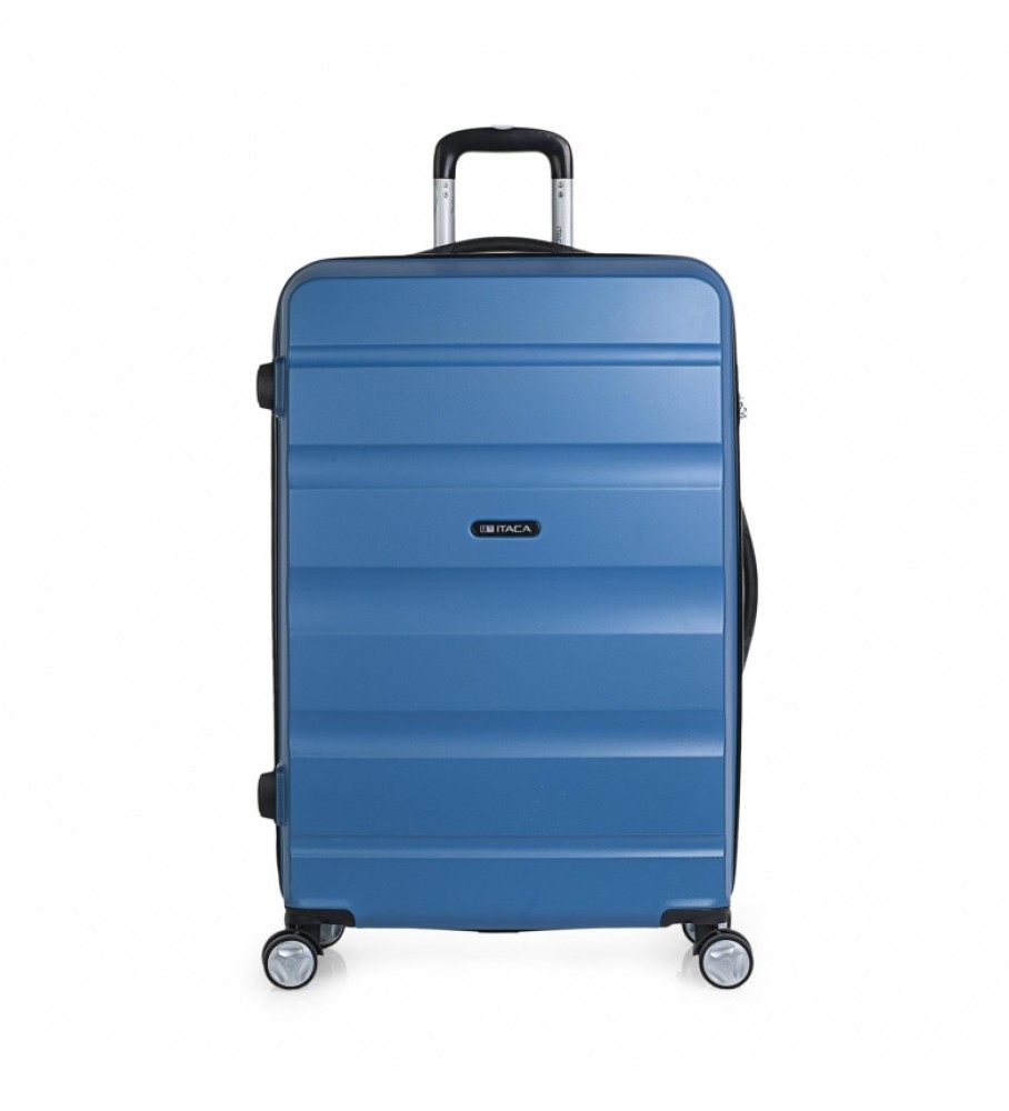Conjunto de malas rígidas de viagem ITACA com 4 rodas T71600 Azul - 55x39x20cm -