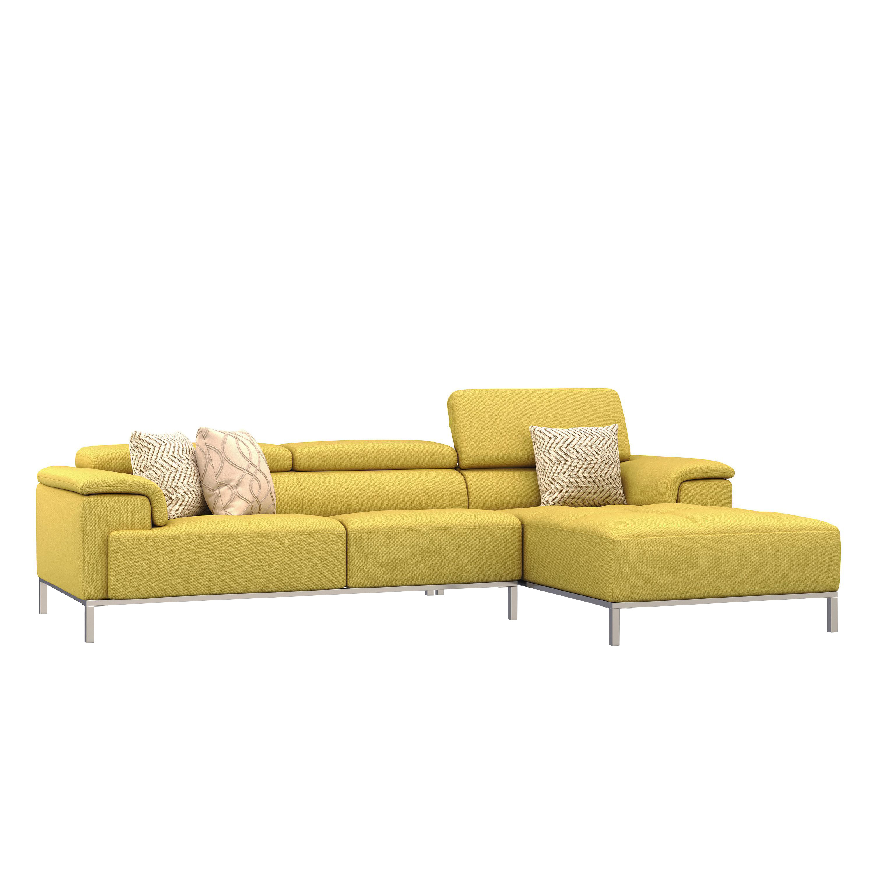 Ecksofa JANA rechts gelb