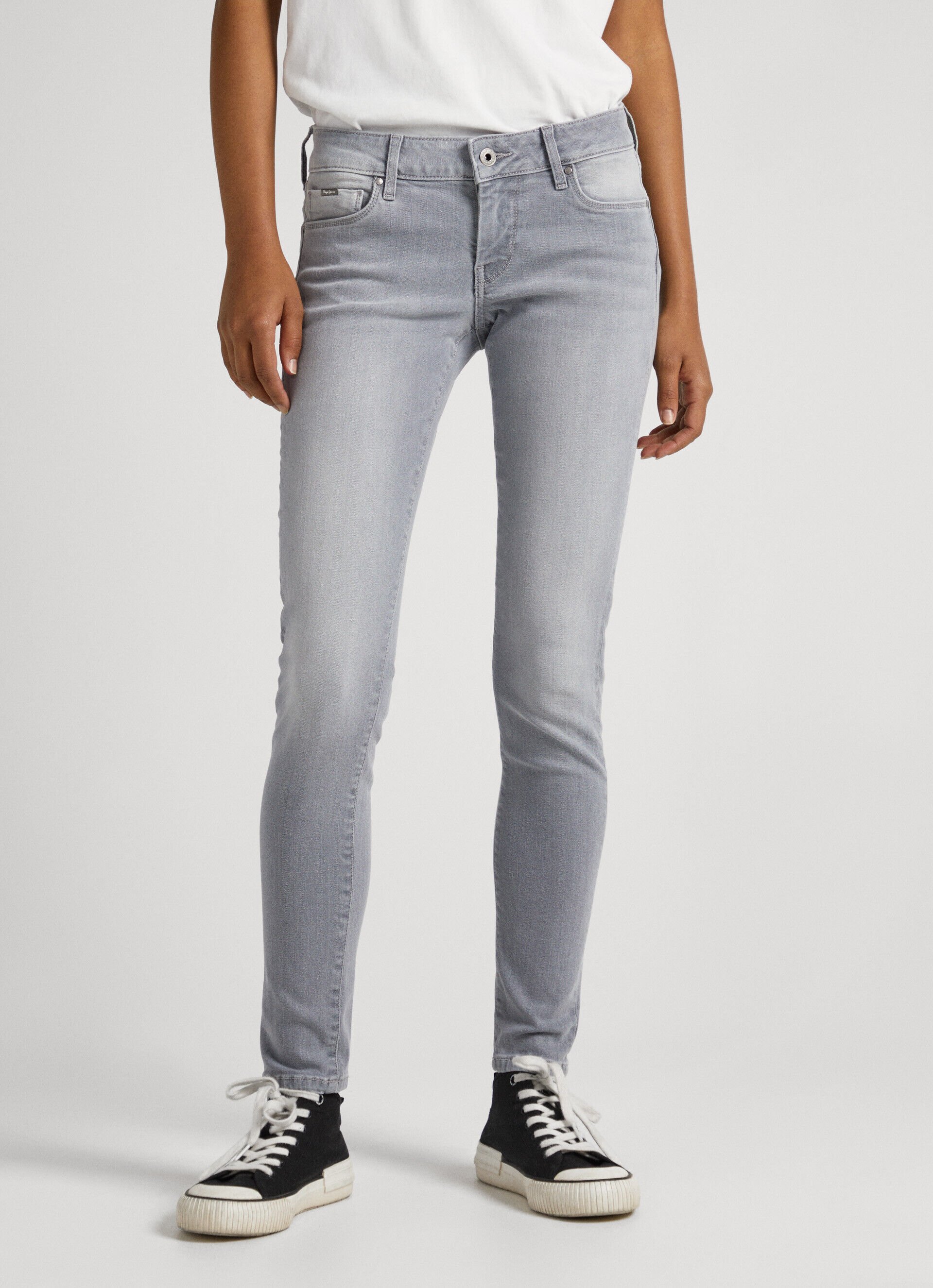 Calça jeans skinny SOHO FIT de cintura média - jeans