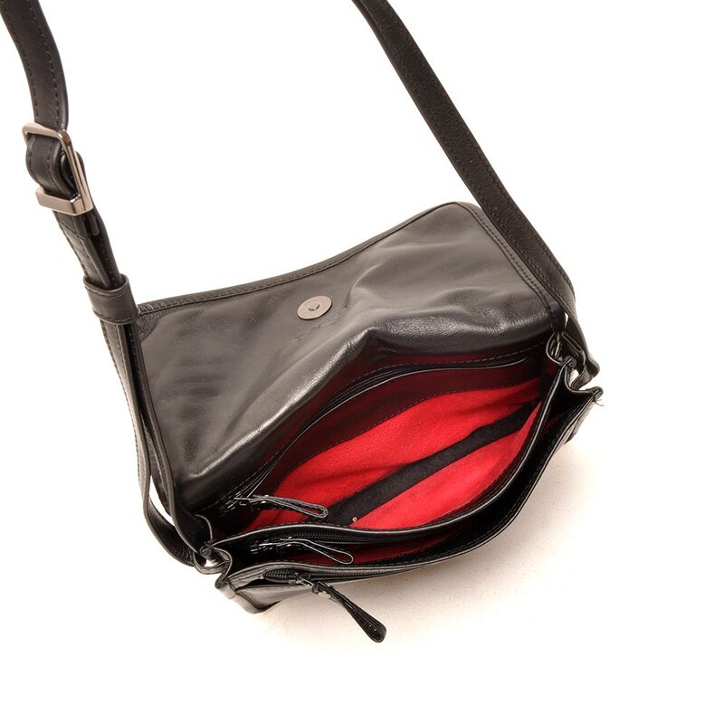 Berba Soft Crossbody Tas Zwart – Zwart