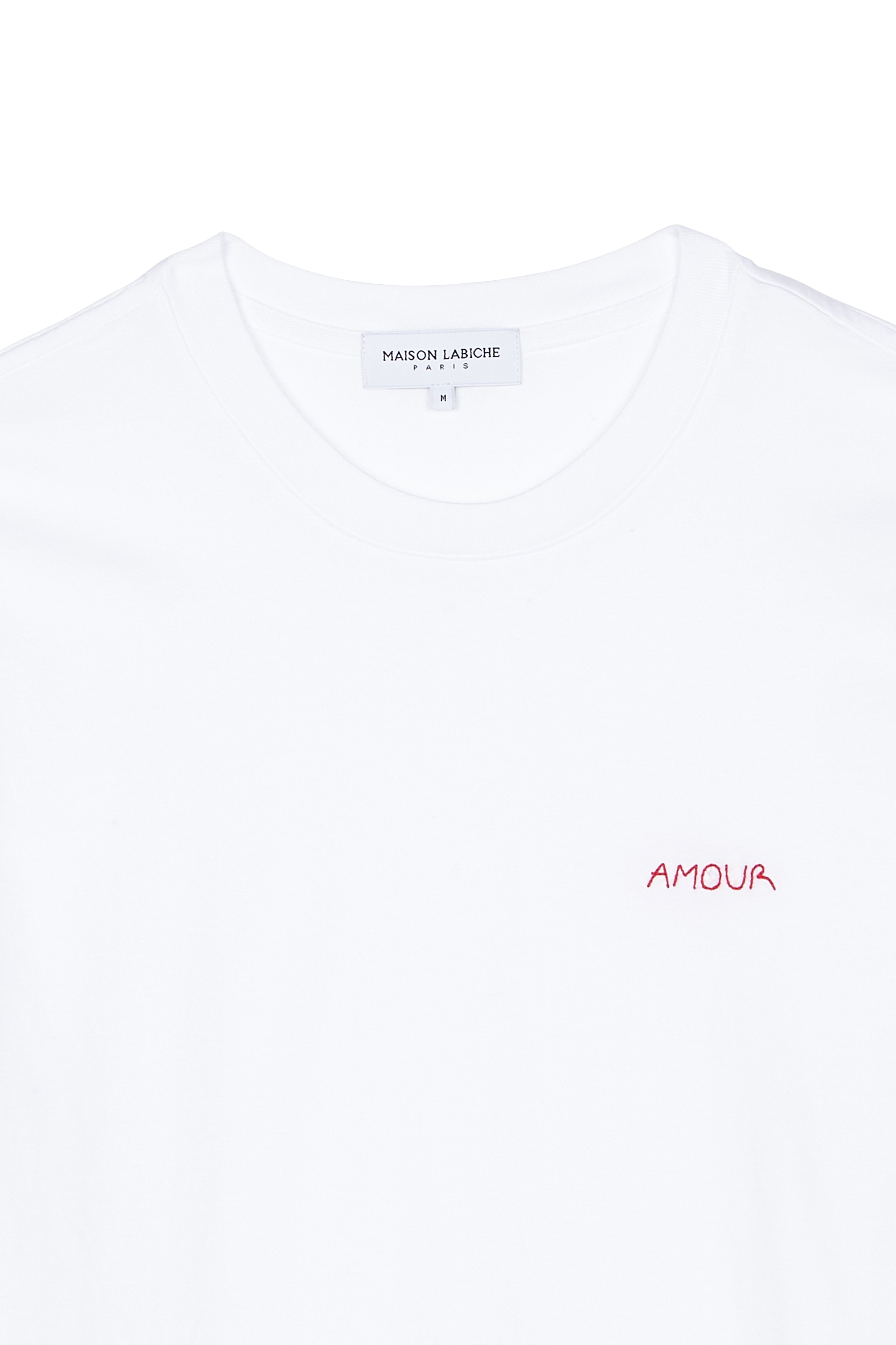 MAISON LABICHE t-shirt POPINCOURT AMOUR Blanc