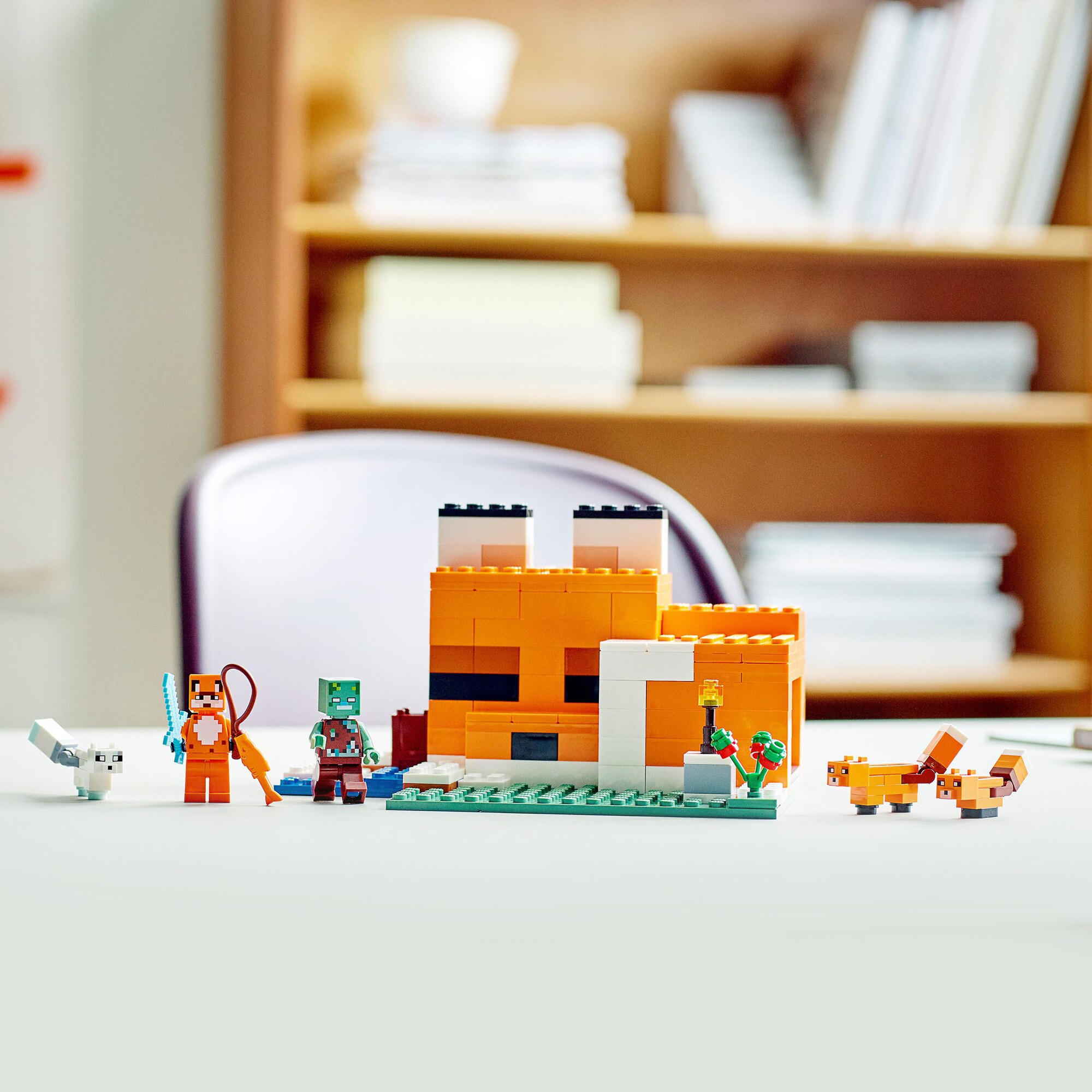 LEGO Konstruktionsspielzeug Minecraft Die Fuchs-Lodge