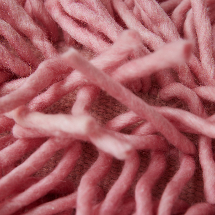 Sierkussen Rugged 70x45 cm pink