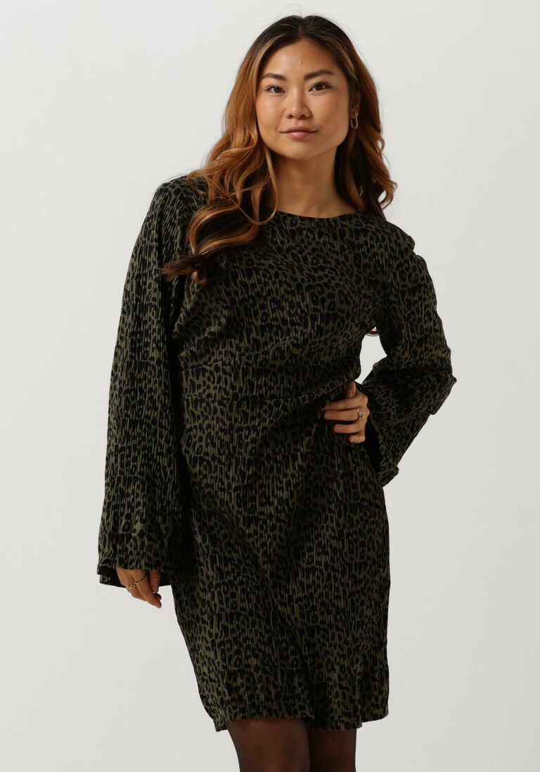 Y.A.S. donkergroene y.a.s. mini jurk yassisma ls dress