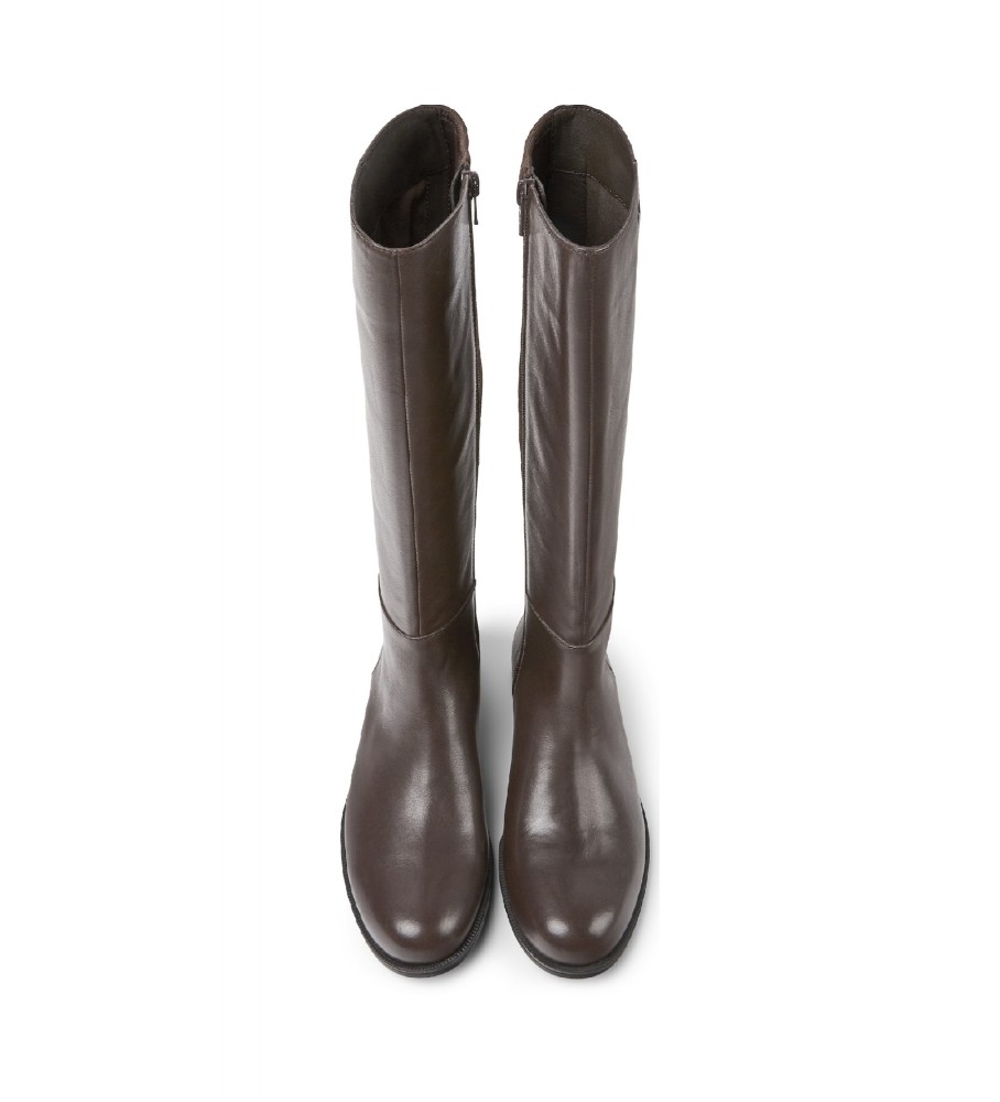 Botas Camper Mil de couro marrom