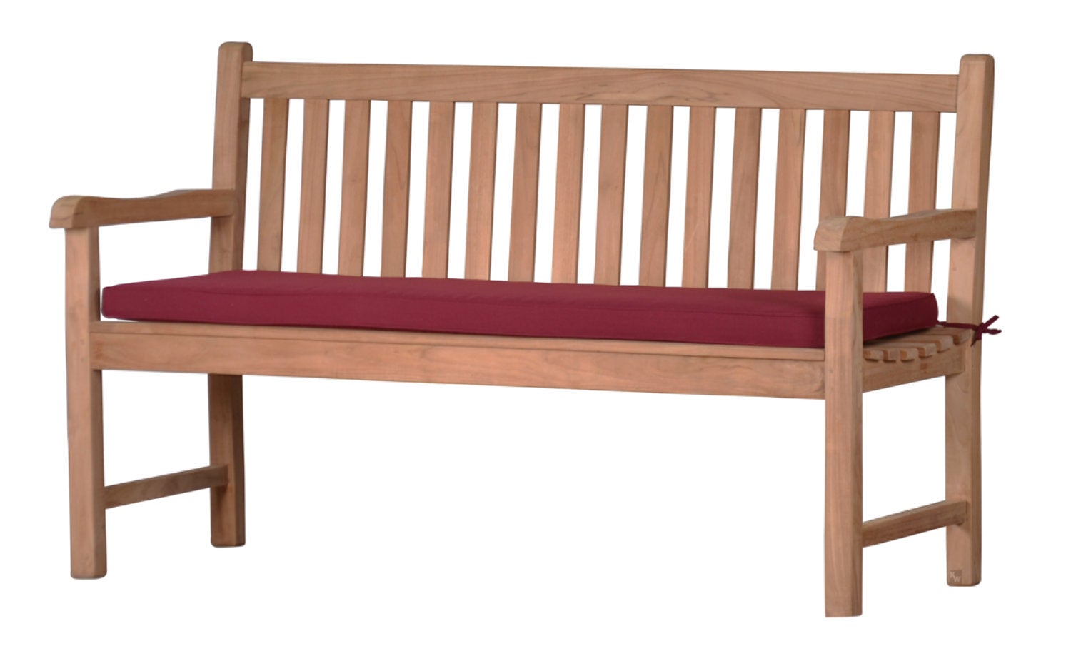 Tuinbankkussen, 140 x 47 cm, rood, 100% duurzaam polyester