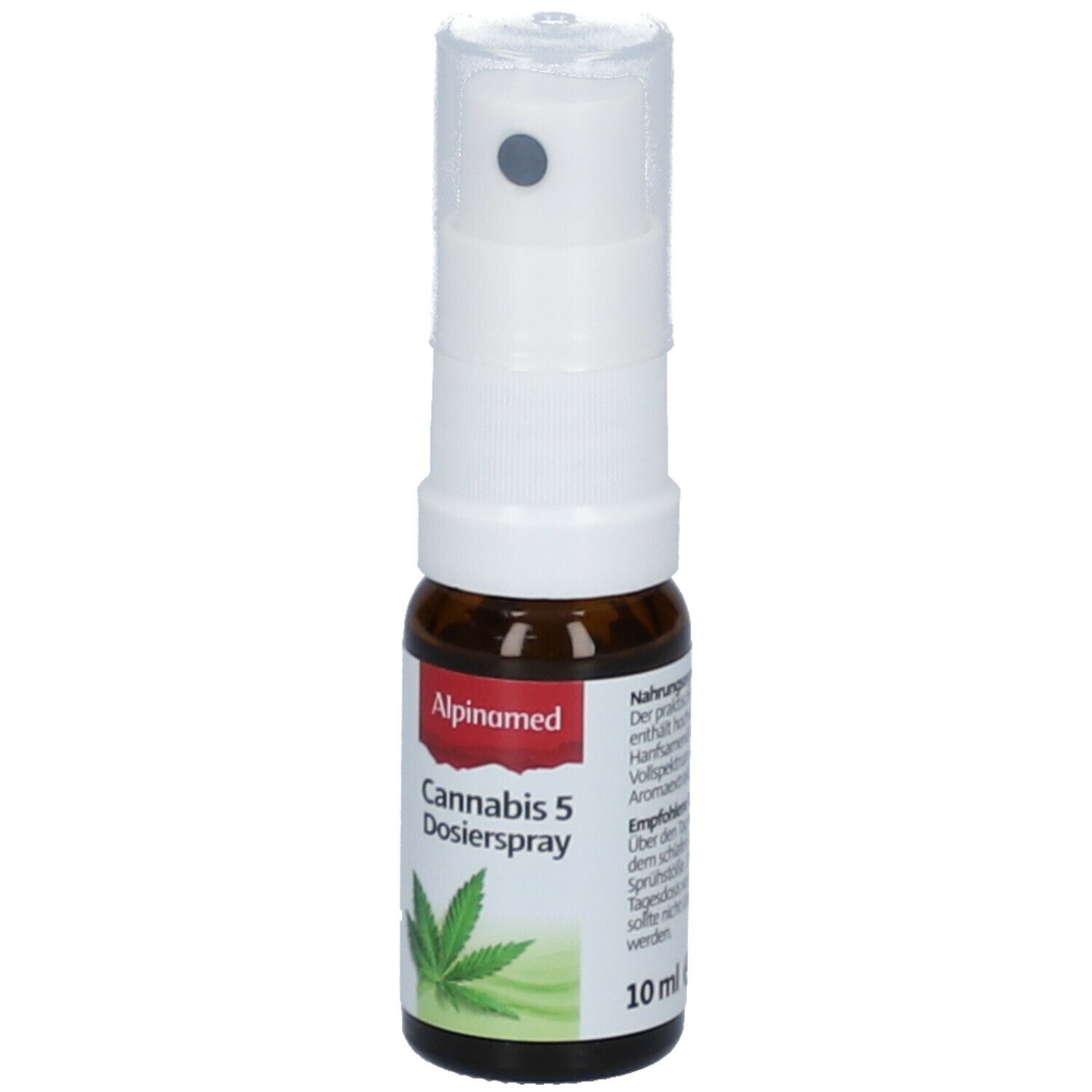 Alpinamed® Cannabis 5 Dosierspray mit Vollspektrum Cannabis-Aromaextrakt, Hanfsamenöl und Vitamin E