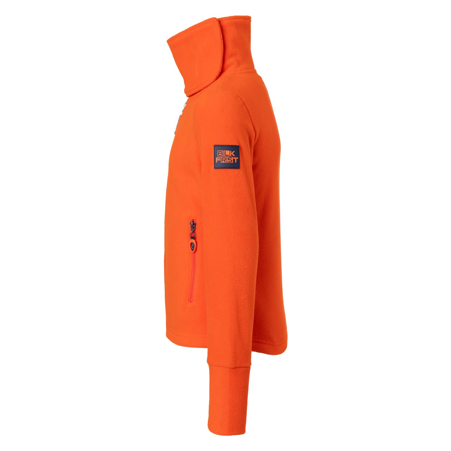 black forest kids Fleecejacke mit Stehkragen  - red orange