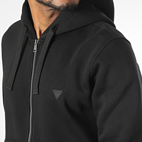 Sweat Zippé Capuche M3BQ48-K9Z21 Noir