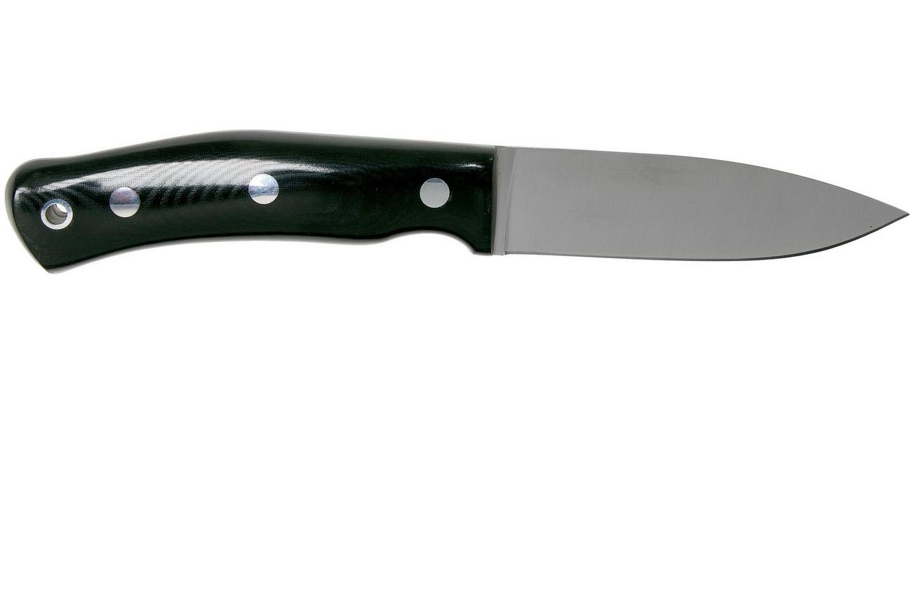 Casström No. 10 Swedish Forest Knife Black Micarta, 14C28N Flat Grind 13120