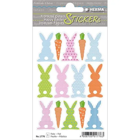 HERMA 1776 Ostersticker MAGIC Hasenralley