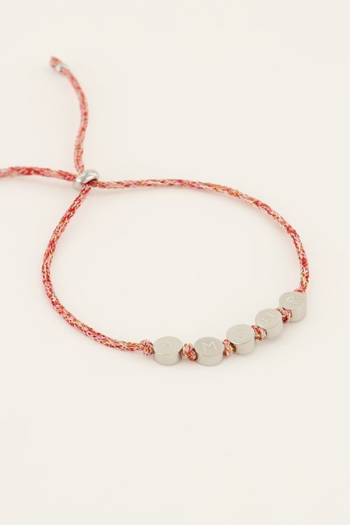 Souvenir rode armband amour